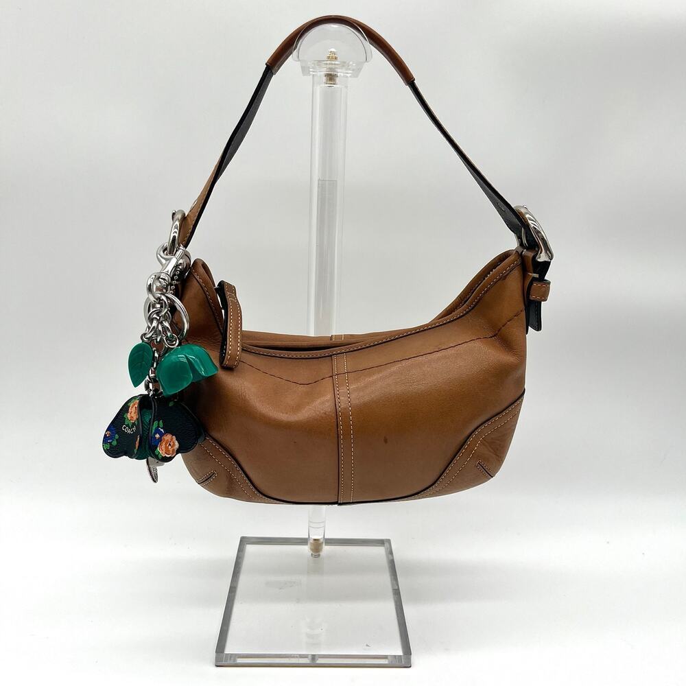 COACH Tea Rose Floral Bag Charm, Rare - Picture 8 of 9
